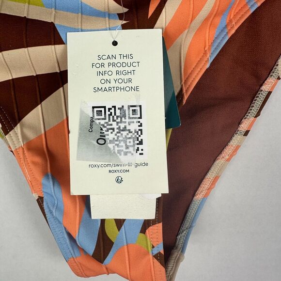 Roxy Womens Floral Print Bikini Bottoms Swimwear Size Small Multicolor - Picture 13 of 16